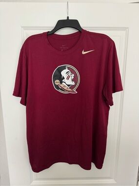 Nike Men's Maroon Florida State Seminoles Logo T-Shirt